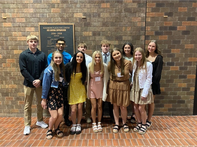 Eleven of the Student Council members attended the State Student Council Convention in Rapid City